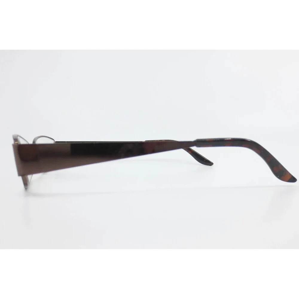Veronica Brown Eyeglasses 52-16-135 Rectangular Brown Metal Frame Eyewear